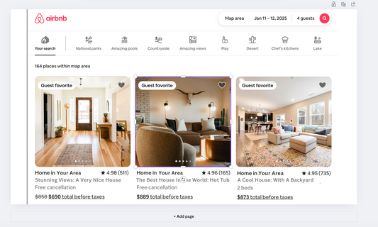 Airbnb Cover Photo Tester (Canva Template)